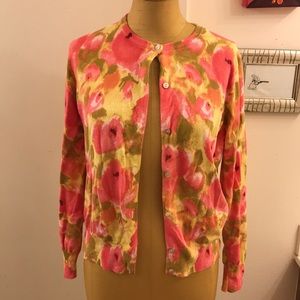 💥Lands End💥 Floral Baumwolle Sweater cardigan